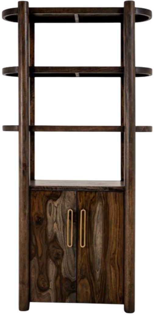 International Furniture Direct Balam Dark Brown Pier-3