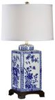 Chelsea House Lotus Blue/White Table Lamp-0