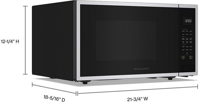 KitchenAid® 1.6 Cu. Ft. PrintShield Stainless Countertop Microwave-6