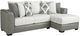 Albany Industries 2-Piece Attract Dove Right-Arm Facing Chaise Sectional-0