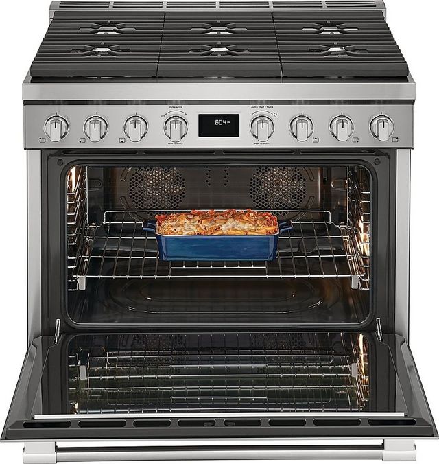 Frigidaire Professional® 36'' Smudge-Proof® Stainless Steel Pro Style Dual Fuel Range-7