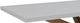 John Thomas Furniture® Parks White Polystone/Wood Outdoor Table with Teak Leg Base-1