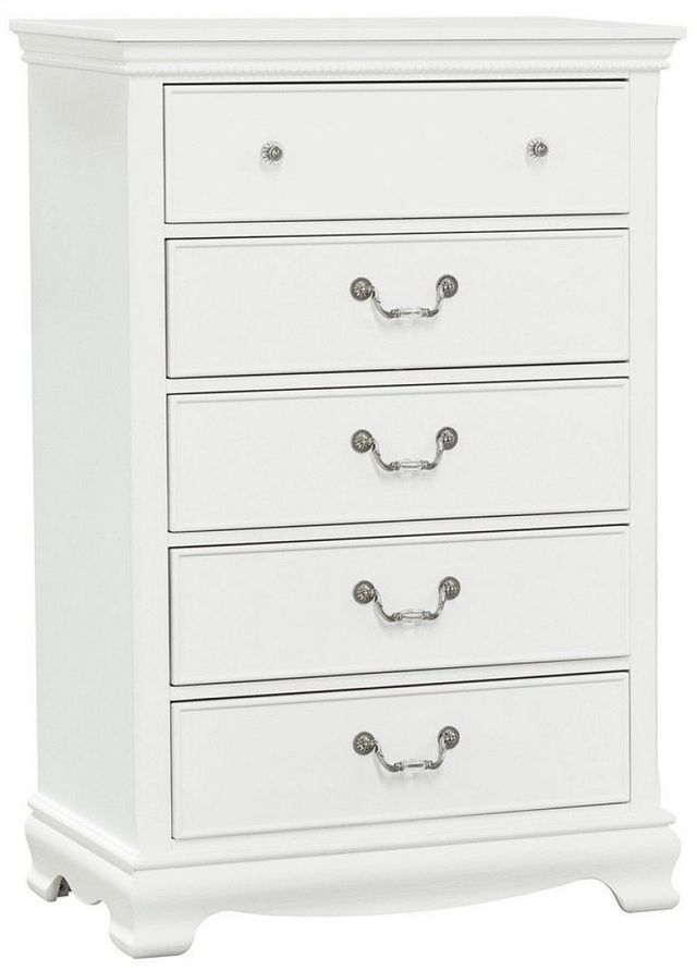 Mazin Furniture Lucida White Chest-1