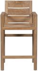 Vanguard® Furniture Customizable Horizon Teak Outdoor Barstool without Cushion-1