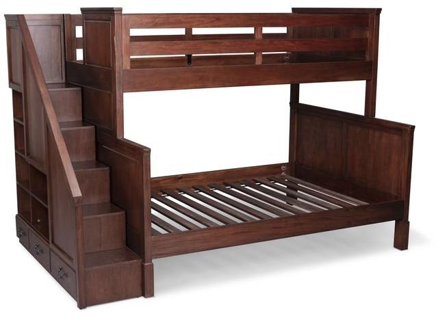 homestyles® Aspen Brown Twin/Full Bunk Bed-0