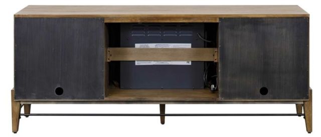 Martin Furniture Delray Dark Golden Brown 72" Fireplace TV Stand-3