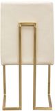 Diamond Sofa® Skyline 2-Piece Brushed Gold/Cream Dining Chair Set-3