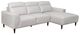 Mazin Furniture Trevelyn 2-Piece Light Grey Right-Arm Facing Loveseat Sectional and Chaise-0