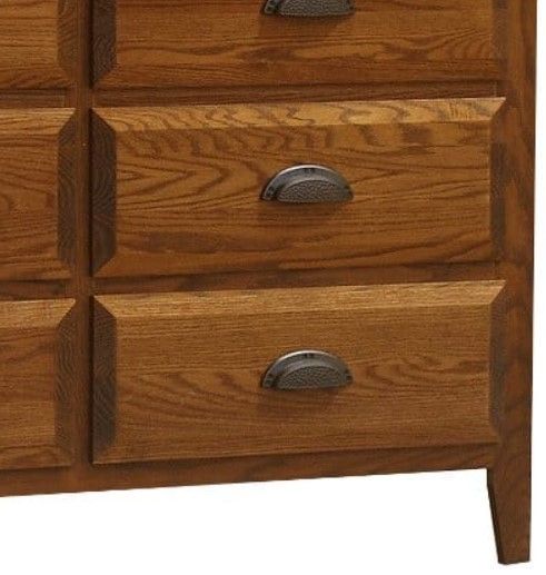 Wolfcraft Furniture Summit Brown 6-Drawer Narrow Dresser-1
