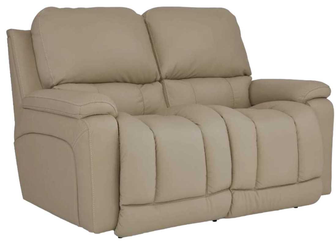 carson La-Z-Boy® Greyson Ice Leather Manual Reclining Loveseat