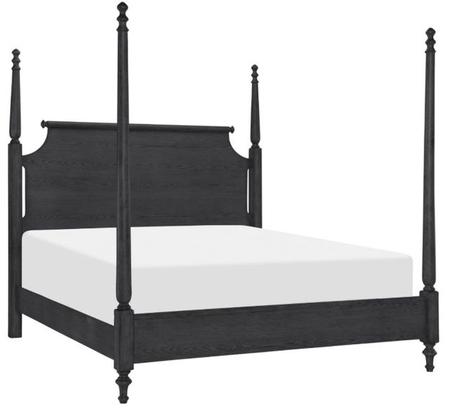 Legacy Classic Vintage Market Kettle Black Queen High/Low Poster Bed-0