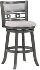New Classic® Home Furnishings Gia Gray 24'' Swivel Counter Stool-0