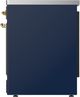 Ilve® Majestic III 30" Midnight Blue Pro Style Induction Range with Triple Glass Door and Brass Trim-3