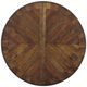 Flexsteel® Plymouth Medium Brown Top Round Pedestal Dining Table with Distressed Graywash Base-2