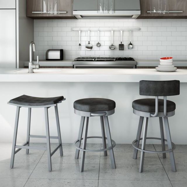 Amisco Customizable Barry Swivel Bar Stool-1
