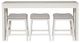 Signature Design by Ashley® Robbinsdale 4-Piece Antique White Dining Set-2