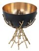 A & B Home Black/Gold Decorative Bowl-2