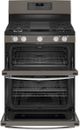 GE® 30" Fingerprint Resistant Slate Freestanding Gas Double Oven Convection Range-1