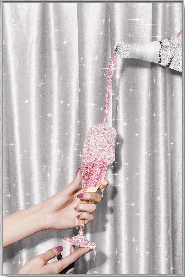 Classy Living Glamalicious Sparkling Champagne Art Wall Art-0