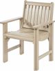 C.R. Plastic Generation Line Beige Dining Arm Chair-1