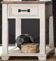 Null Furniture 5519 Toasted Almond Rectangular End with Rustic White Base-0