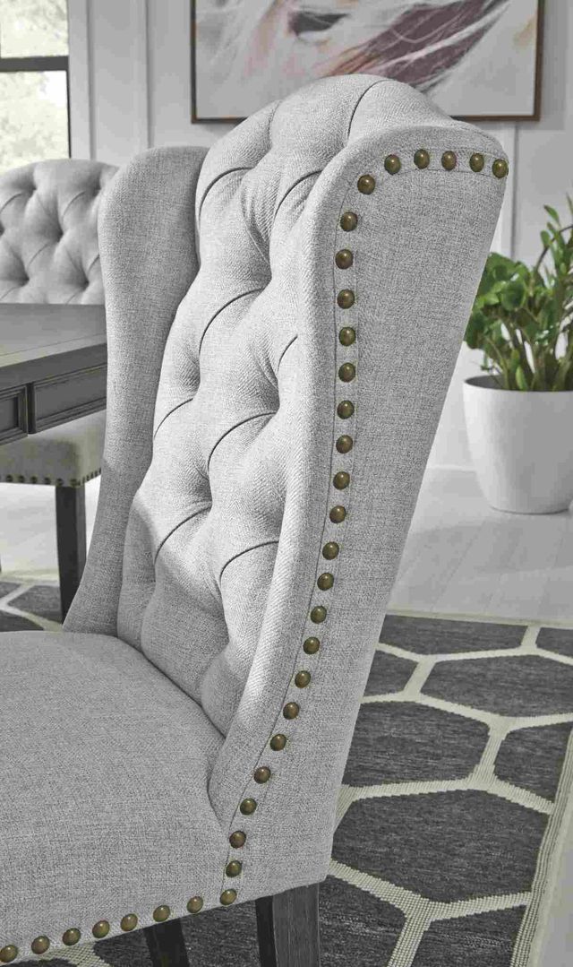 Signature Design by Ashley® Jeanette Linen Upholstered Dining Side Chair-3