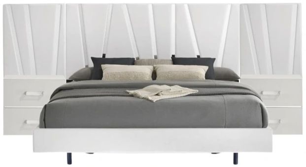 New Classic® Home Furnishings Europa King Panel Bed with Nightstand-2