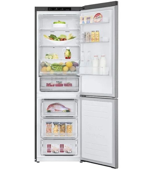LG 11.9 Cu. Ft. Platinum Silver Counter Depth Bottom Freezer Refrigerator-1