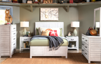 Legacy Kids Teen Summer Camp Stone Path Gray Twin Youth Panel Bed-2