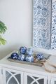 A & B Home 6-Piece Blue/White Aline Decorative Orbs Set-2