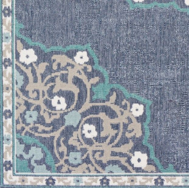 Surya Alfresco Navy/Taupe 5'x8' Area Rug-3