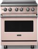 Viking® 5 Series 30" Blush Pro Style Induction Range with Polished Chrome Trim-0