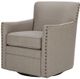 Olliix by Madison Park Natural Devrim Herringbone Texture Swivel Chair-1