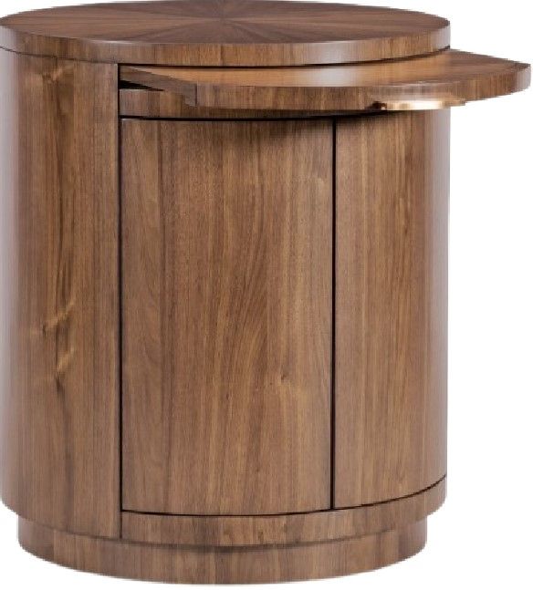 Hooker® Furniture Eleana Light Caramel Round Nightstand-3