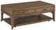 England Furniture Nicolette Brown Rectangular Cocktail Table-0