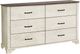 Commode de Monarch Specialties Inc. - Chêne blanchi/Chêne rustique-0