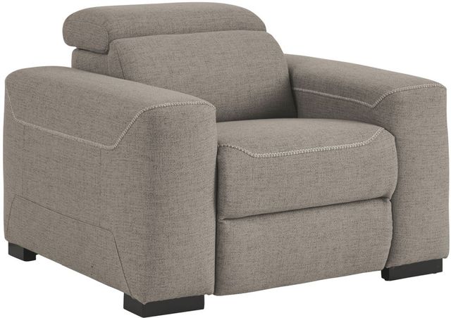 Signature Design by Ashley® Mabton 2-Piece Gray Living Room Set with Power Reclining Sofa-2