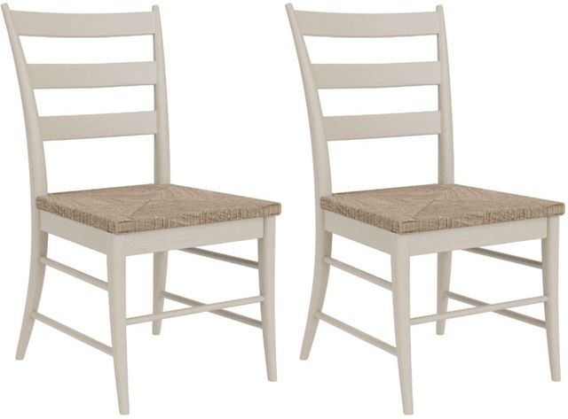 Riverside Furniture Laguna 2-Piece Drift Rush Seat Dining Side Chair Set-0