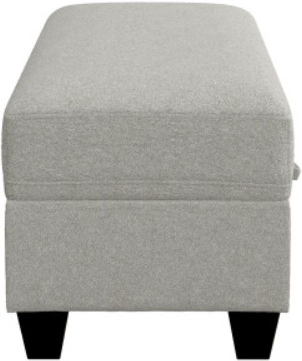 Emerald Home Dawson Gray Storage Ottoman-4