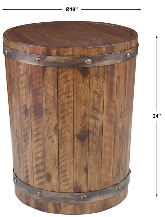 Uttermost® Ceylon Walnut Accent Table-2