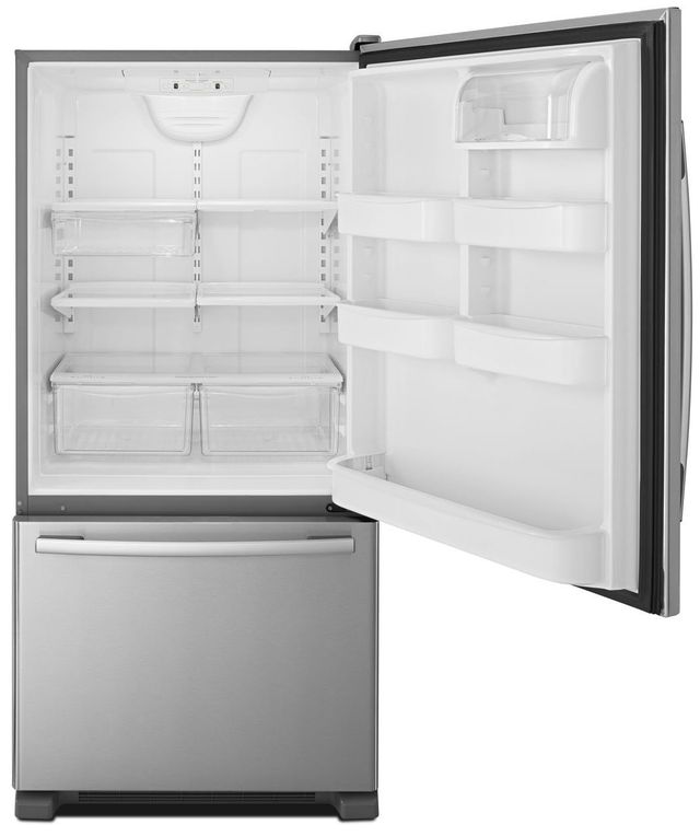 Amana® 22.07 Cu. Ft. Stainless Steel Bottom Freezer Refrigerator-2
