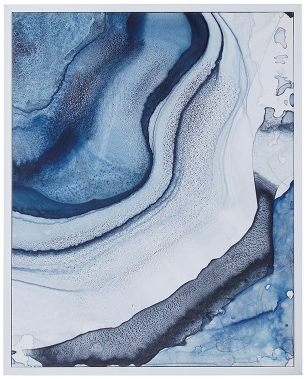 Olliix by Madison Park Blue Set of 2 Ethereal Printed Framed Canvas-3
