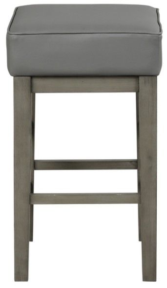 Homelegance® Pittsville Antique Gray Counter Stool-2