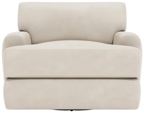 Bernhardt Customizable Cameron Bernhardt Living Leather Swivel Chair-1
