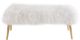 TOV Furniture Churra White Sheepskin Bench-1