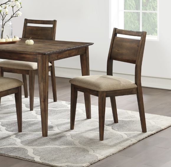 Winners Only® Zoey Beige/Brown Dining Side Chair-2
