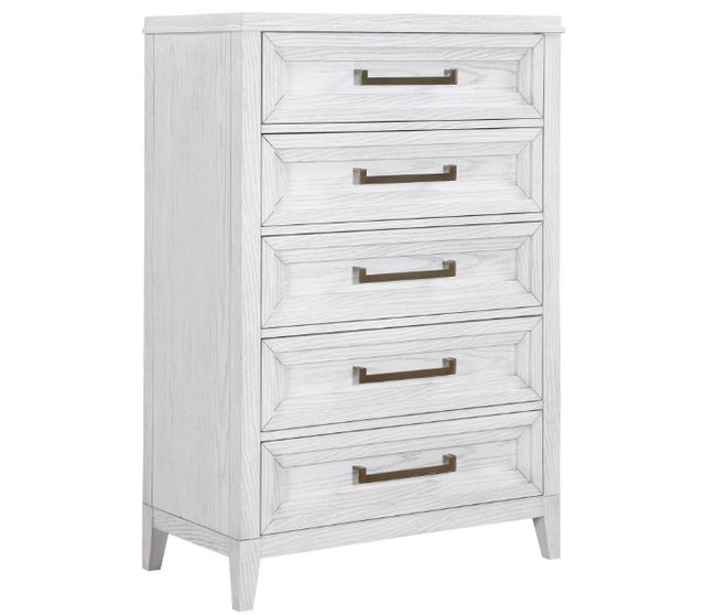 Coaster® Marielle 4-Piece Distressed White Queen Panel Bedroom Set-1
