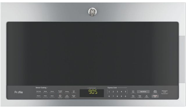 GE Profile 30" Stainless Steel Low Profile 2.1 cu. ft. Over the Range Microwave-0