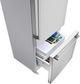 Bosch® 100 Series 33” 17.2 Cu. Ft. Anti-Fingerprint Stainless Steel Counter Depth Bottom Freezer Refrigerator-2