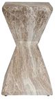 Classic Home Adler Brown/Ivory Concrete Outdoor Accent Table-2